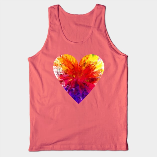 Colorful Prismatic Chromatic Rainbow Gem Ruby Tank Top by SWEIRKI